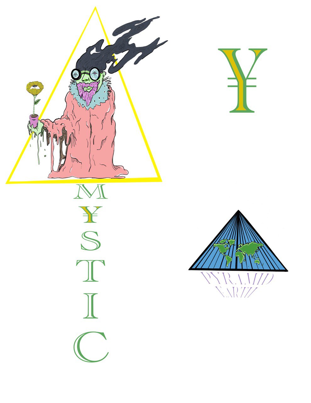 Mystic tee design art